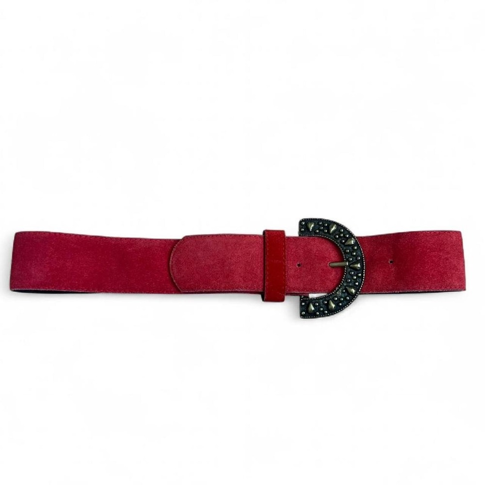 Western Suede Statement Belt